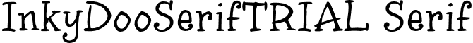 InkyDooSerifTRIAL Serif font - INKY_S_T.otf