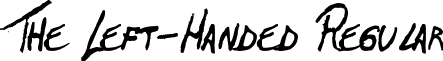 The Left-Handed Regular font - The_Left-Handed_-_Regular.ttf