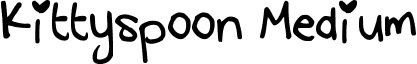 Kittyspoon Medium font - kittyspoon.ttf