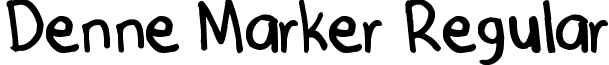 Denne Marker Regular font - Denne Marker.ttf