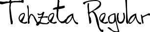 Tehzeta Regular font - Tehzeta.ttf