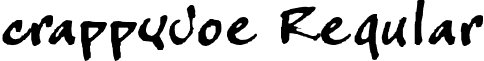 crappyJoe Regular font - CJOETRIAL.otf