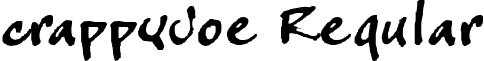 crappyJoe Regular font - CJOETRIAL.ttf