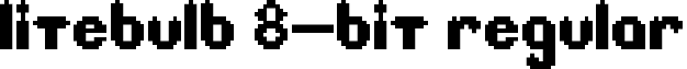 Litebulb 8-bit Regular font - Litebulb 8-bit.ttf