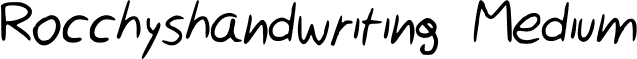 Rocchyshandwriting Medium font - Rocchy__s_handwriting.ttf