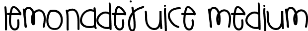 LemonadeJuice Medium font - LemonadeJuice.ttf