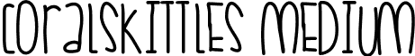 CoralSkittles Medium font - CoralSkittles.ttf