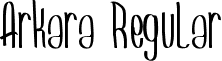 Arkara Regular font - Arkara.ttf