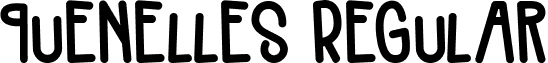 Quenelles Regular font - Quenelles.ttf