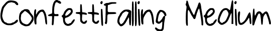 ConfettiFalling Medium font - ConfettiFalling.ttf