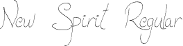 New Spirit Regular font - New Spirit.otf