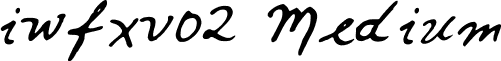 iwfxv02 Medium font - iwfxv02.ttf