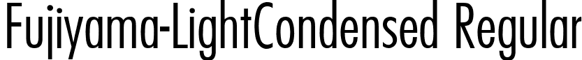 Fujiyama-LightCondensed Regular font - unicode.fujiyalc.ttf