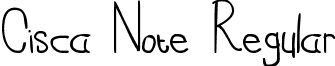 Cisca Note Regular font - Cisca Note regular.ttf
