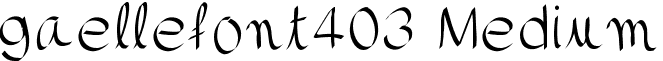 gaellefont403 Medium font - gaellefont403.ttf