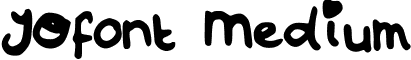 JOfont Medium font - JOfont.ttf