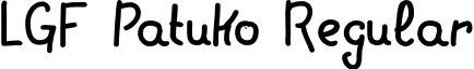 LGF Patuko Regular font - LGFPatuko-Thin.otf