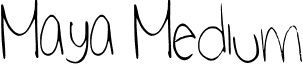 Maya Medium font - maya.ttf