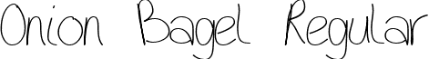 Onion Bagel Regular font - ONIOB___.TTF