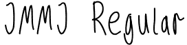 JMMJ Regular font - JMMJ.ttf