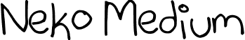 Neko Medium font - Neko.ttf