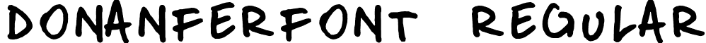 donanferfont Regular font - don@nfer.ttf