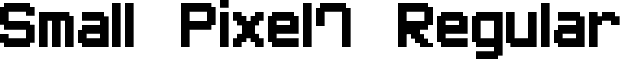 Small Pixel7 Regular font - small_pixel-7.ttf