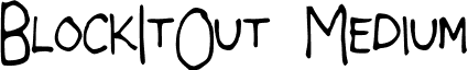 BlockItOut Medium font - BlockItOut.ttf