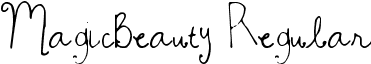 MagicBeauty Regular font - MagicBeauty.ttf