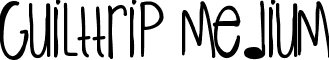 GuiltTrip Medium font - GuiltTrip.ttf