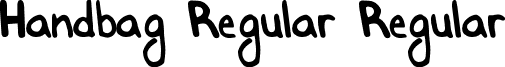 Handbag Regular Regular font - Handbag-Regular.ttf