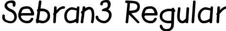 Sebran3 Regular font - SEBRAN3_.TTF