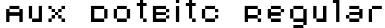 AuX DotBitC Regular font - AuX DotBitC.ttf