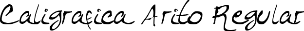 Caligrafica Arito Regular font - Caligrafica Arito.ttf