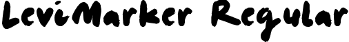 LeviMarker Regular font - LEVIMARKER.TTF