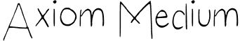 Axiom Medium font - Axiom.ttf