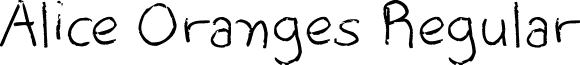 Alice Oranges Regular font - Alice Oranges.ttf