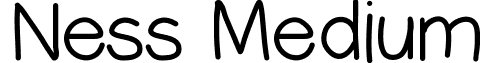 Ness Medium font - ness.ttf