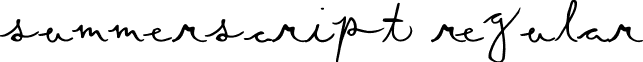 SummerScript Regular font - SummerScript.ttf