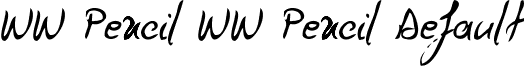 WW Pencil WW Pencil Default font - WW Pencil.ttf