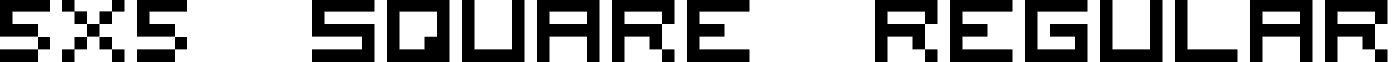 5x5 square Regular font - 5x5_square.ttf