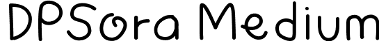 DPSora Medium font - DPSora.ttf