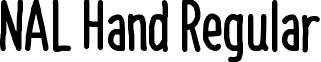 NAL Hand Regular font - NAL Hand.otf