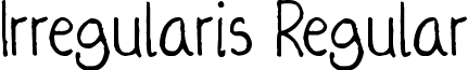 Irregularis Regular font - Irregularis.ttf