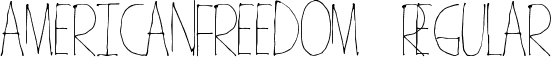 AmericanFreedom Regular font - AmericanFreedom.ttf