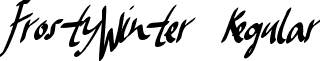 FrostyWinter Regular font - FrostyWinter.ttf