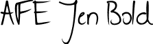 AFE Jen Bold font - AFE_Jen_Bold.ttf