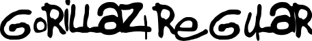 Gorillaz1 Regular font - gorillaz_1.ttf