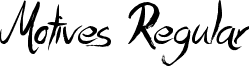 Motives Regular font - Motives.ttf