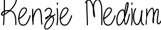 Kenzie Medium font - kenzie.ttf